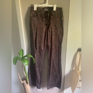 Wrangler X Fender leopard print jean